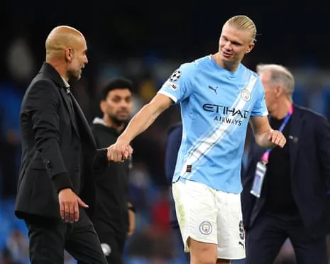 Haaland Enters Elite Champions League 50-Goal Club, Hailed by Guardiola as CR7 and Lionel Messi's Fellow Monster