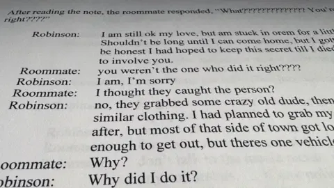Exclusive Text Log Between Conservative Commentator Suspect and Housemate