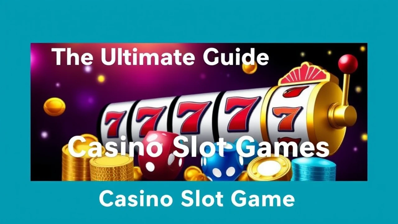 The Ultimate Guide to Casino Slot Games: Strategies for Success
