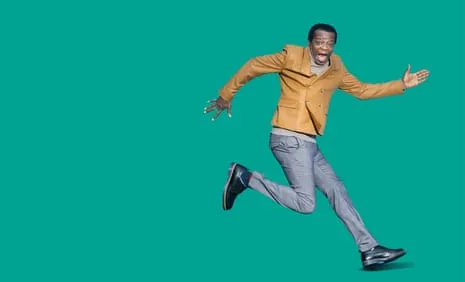 The Comedian Stephen K Amos: ‘My Feet Are a Disaster’ Plus They’re Connected on the Most Gaunt Legs Imaginable.